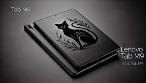 Lenovo Tab M9 Black Cat Flower Case