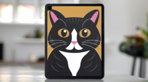 Lenovo Tab M9 Black Cat Flower Case