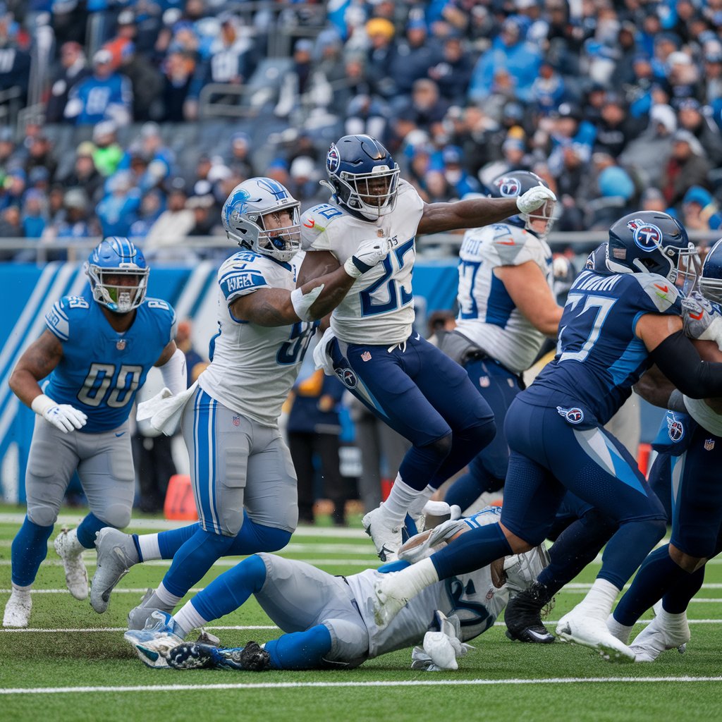 Tennessee Titans vs Detroit Lions Match Player Stats